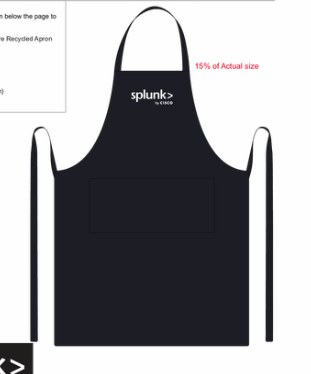 Shara 240 g/m2 Aware Recycled Apron - BLACK
